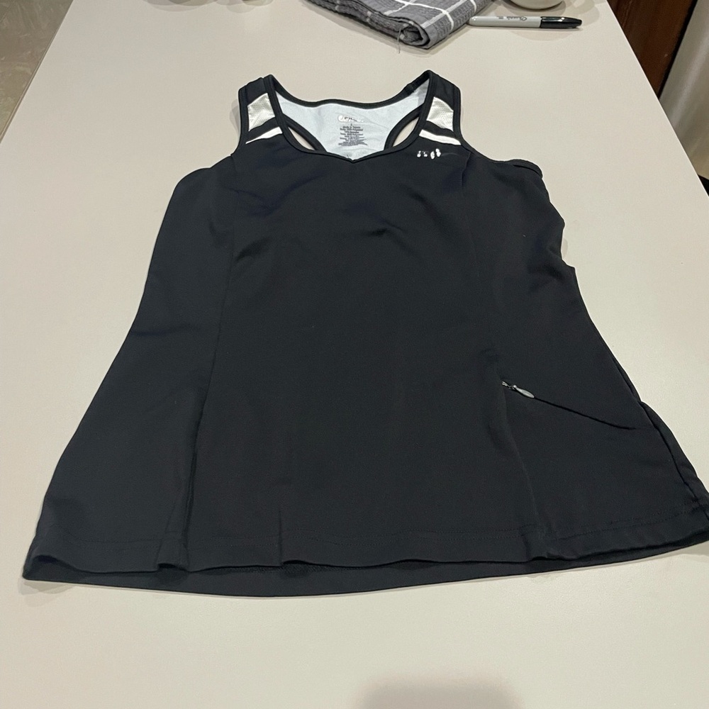 Fila Work Out Top with built in bra. Black. Small.